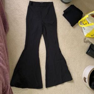 Revolve Black Flare Pants